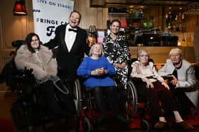 Joe Goldblatt and director Sabine Klaus-Carter at the film premiere with some of the stars.  