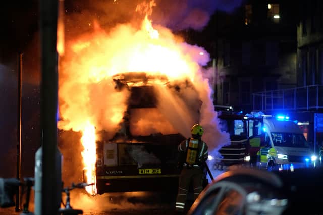 'Full investigation' underway after bus bursts into flames in Edinburgh ...