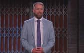 Edinburgh-based entrepreneur John McClarey, founder of corporate charity sports events company Business Fives, pictured making his pitch on Dragons’ Den.