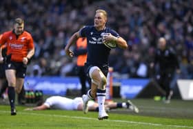 Duhan van der Merwe has scored six tries for Scotland in the Calcutta Cup.