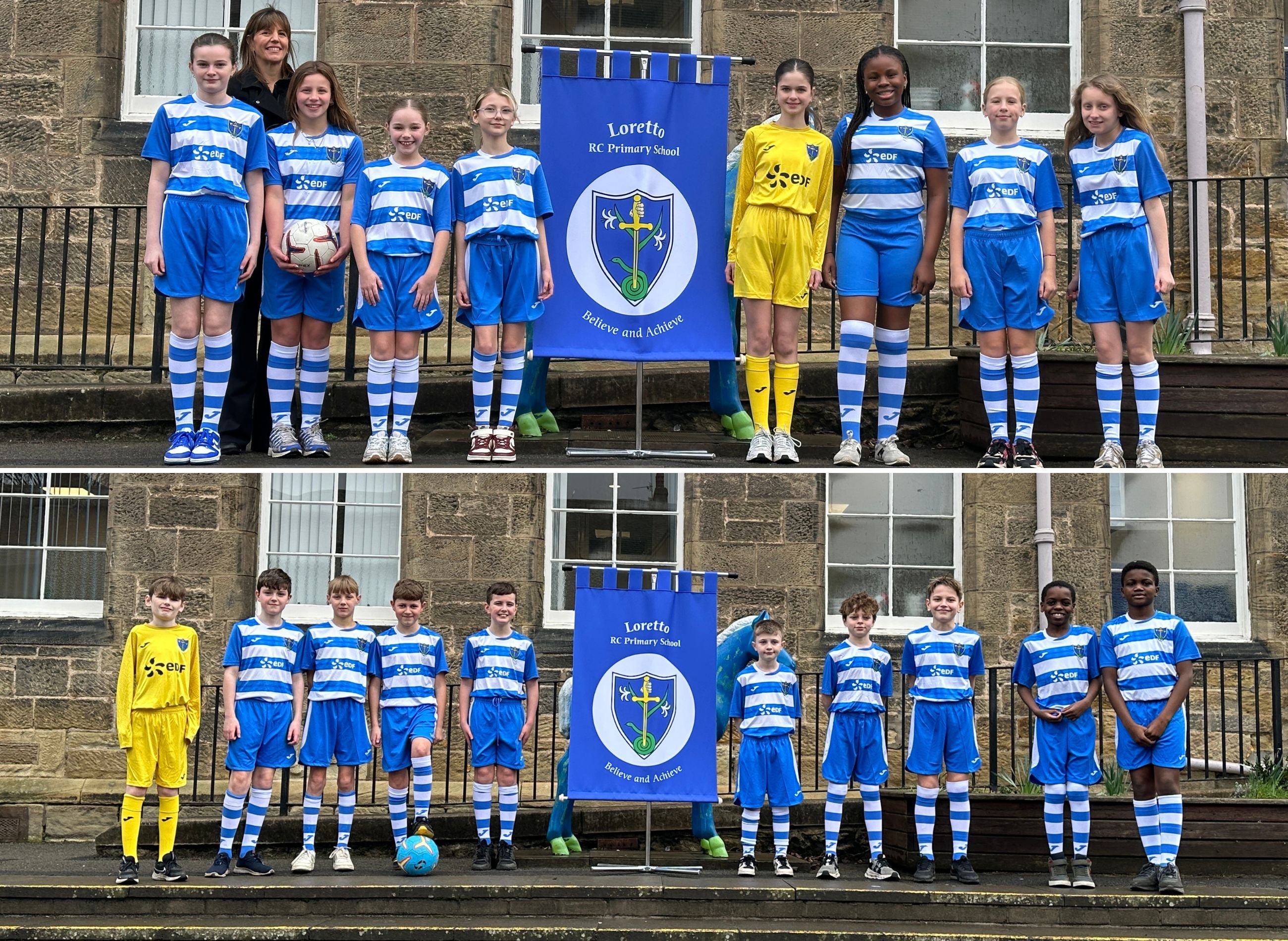 Kevin Renton East Lothian pupils ‘buzzing’ after EDF sponsors football team