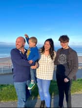 James McPherson from North Berwick, pictured with his children, Harry, Jaime and Cameron.
