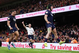 The Scotland winger's quick-thinking helped turn the tides in Cardiff.