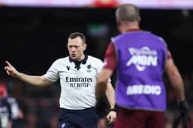 Matthew Carley was the man in the middle last weekend for Scotland's victory over Wales.