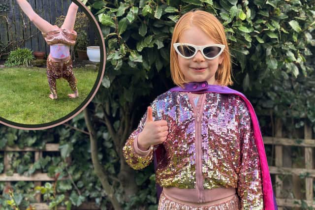 Edinburgh schoolgirl Flora Walker will cartwheel around her school this week to raise money for Comic Relief