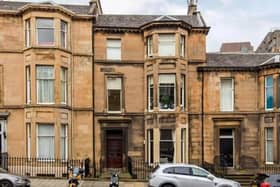 Behind the handsome Victorian frontage sits a city flat that puts Edinburgh’s West End and Haymarket almost on the doorstep  