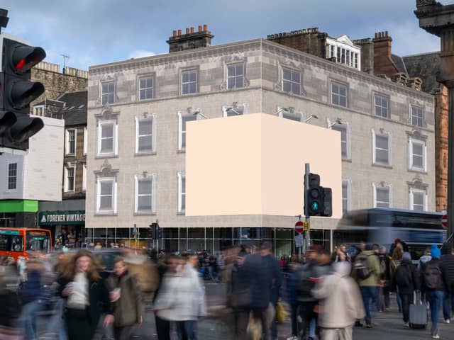 The proposed advertisement site.