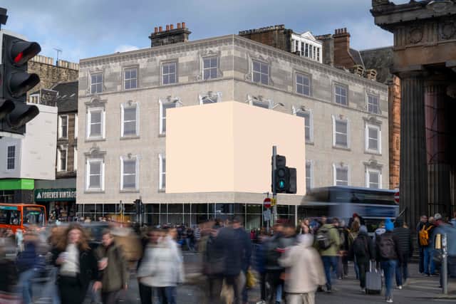 The proposed advertisement site.