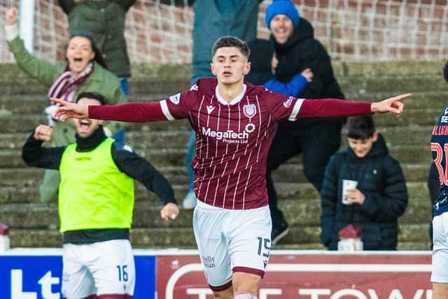 Jacob MacIntyre during his last loan at Arbroath.