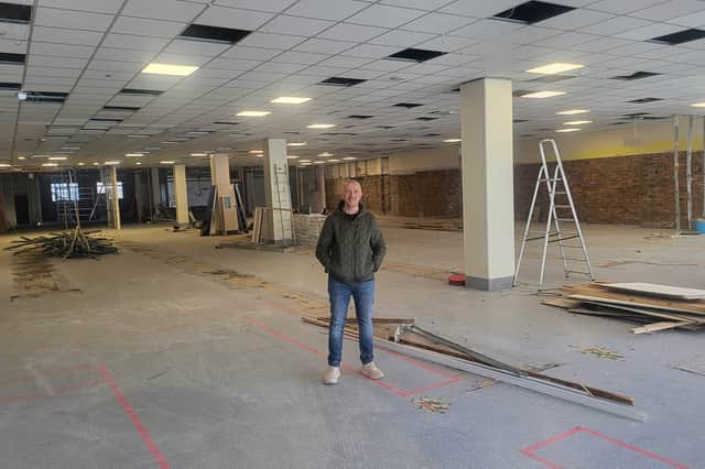 Gennaro Cortellessa, owner of The Ball Room, is transforming the former B&M store on Musselburgh’s high street into an indoor sports venue