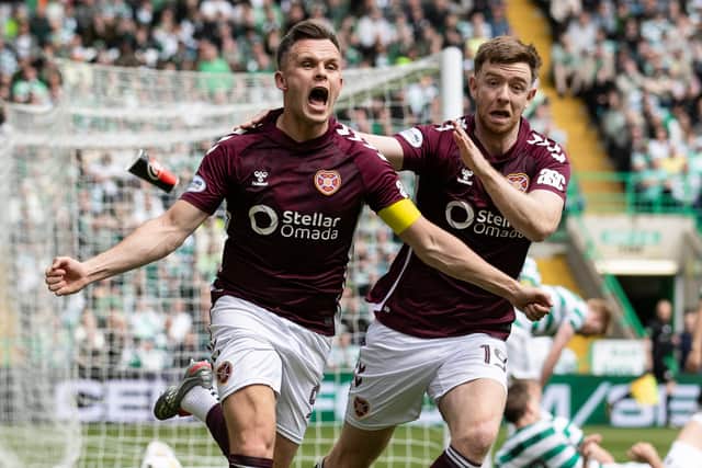 Shankland on the final day of the season vs Celtic.