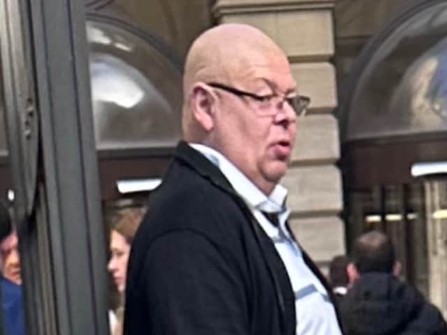 Mark Crosbie outside Edinburgh Sheriff Court