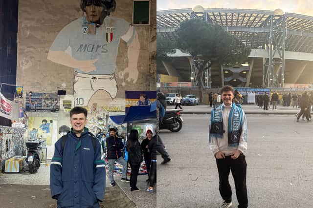 James in the football-mad city of Naples, while researching his book about Scotland Napoli star Scott McTominay.