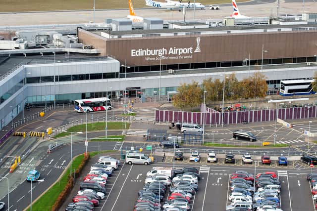 The man was stopped at Edinburgh Airport on Friday