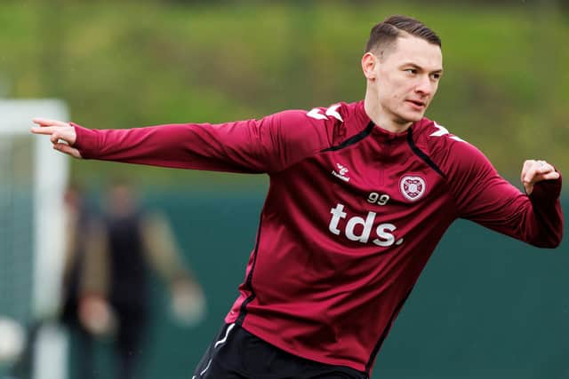 Hearts forward Islam Chesnokov.