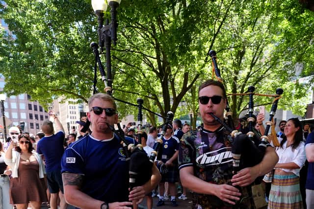Scottish band Skerryvore play for fans