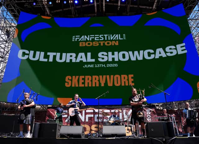 Scottish band Skerryvore play for fans at the FIFA Fan Festival ahead of the FIFA World Cup,