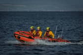 A team from North Berwick RNLI rescued two kayakers who were sinking near Bass Rock PIC: RNLI