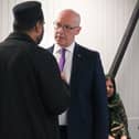 First Minister John Swinney visiting Broomhouse Mosque 
