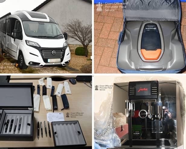 Some of the high value items Peter Murrell used embezzled funds to purchase.