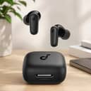 The Soundcore P30i earbuds include active noise cancelling, Bluetooth 5.4 and a charging case with a built-in phone stand