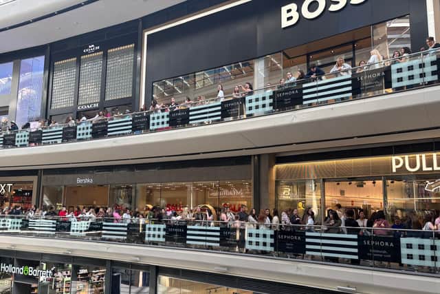 More than 1,000 people queued for the opening of Sephora at the St James Quarter in Edinburgh this morning.