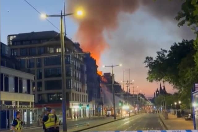 Fire service rushed to the scene.