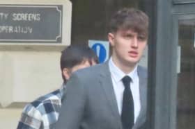 Lewis Reddington outside Edinburgh Sheriff Court