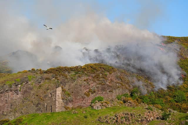 Fire also broke out on Arthur’s Seat last summer (Jane Barlow/PA)