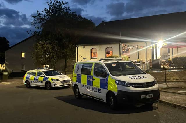 A local pub was cordoned off amid the incident