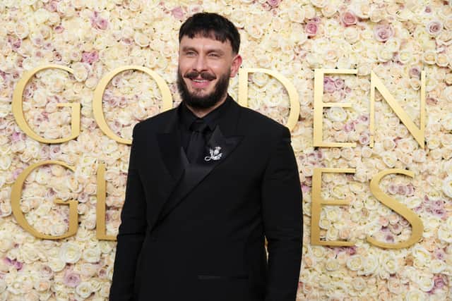 Richard Gadd arrives at the 82nd Golden Globes. (Jordan Strauss/Invision/AP)