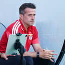 Benfica head coach Marco Silva watched his side lose 2-1 to St Gallen in the Europa League.