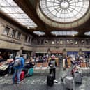 Commuters at Edinburgh’s Waverley Station were evacuated this morning