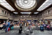 Commuters at Edinburgh’s Waverley Station were evacuated this morning