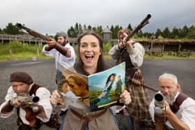 Highlanders from The Clanranald Trust for Scotland at Duncarron Medieval Village for the launch of the new Scotland: The Home of Outlander locations guide. PIC: Colin Hattersley / VisitScotland