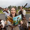 Highlanders from The Clanranald Trust for Scotland at Duncarron Medieval Village for the launch of the new Scotland: The Home of Outlander locations guide. PIC: Colin Hattersley / VisitScotland