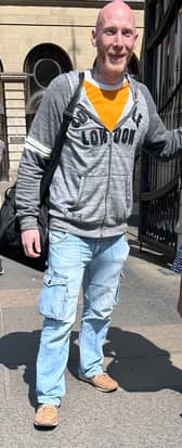 Calum Thomas Jamieson outside Edinburgh Sheriff Court