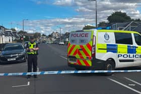 Restalrig Avenue has been cordoned off by police.