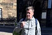 Daniel Strachan outside Edinburgh Sheriff Court.