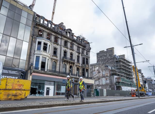 The site of the Princes Street fire 