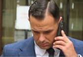 Darryn Bezuidenhout, 41, pictured outside Edinburgh Sheriff Court.