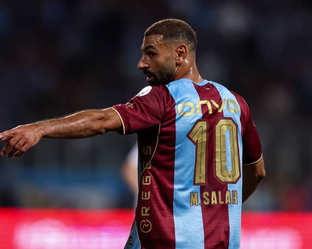 Liverpool legend Mohamed Salah now plays for Turkish side Trabzonspor who Hearts will travel to in the League Phase of this season's UEFA Europa Conference League (Pic: Getty)