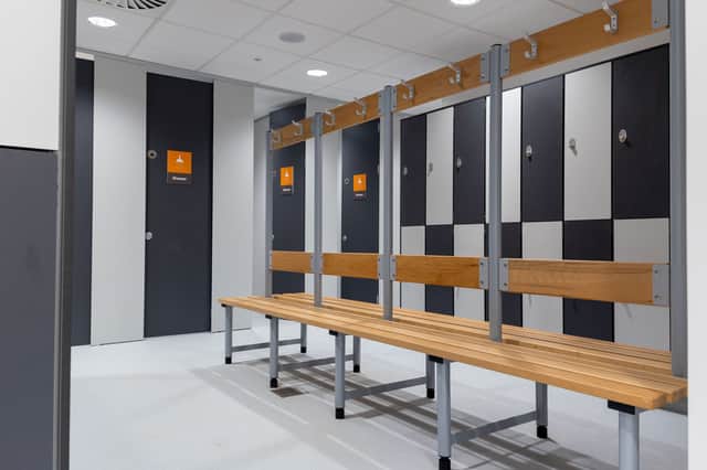 The changing facilities have been refurbished as part of the project.