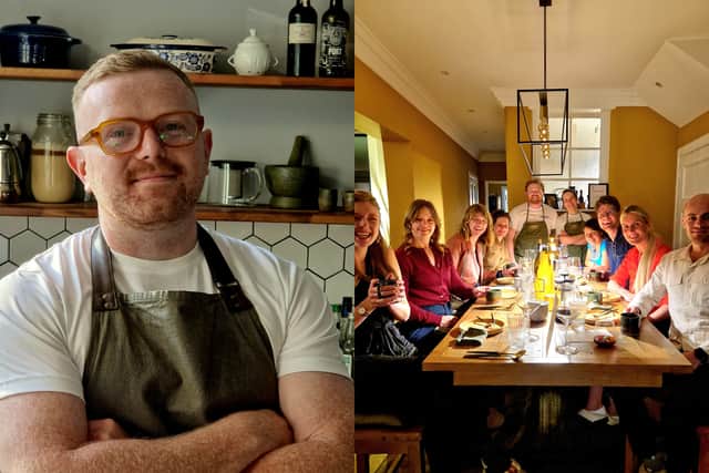 Edinburgh man Kevin McPadden invites strangers into his West End home to share his Latin American cooking skills, offering eight-course meals and cooking classes.