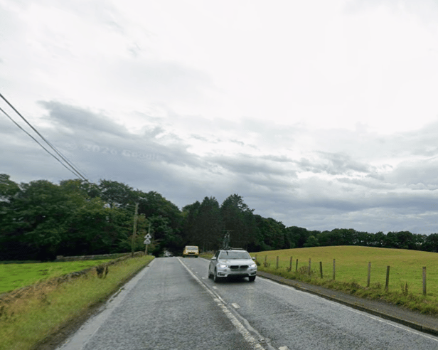 Cars drive along the unlit stretch of the busy A6094  at speeds of up to 60mph