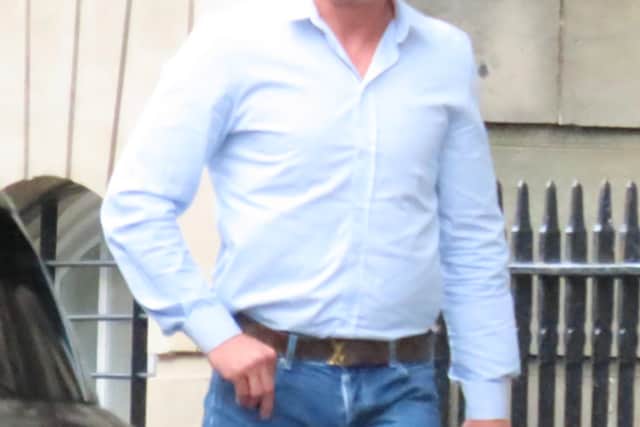 Aaron Cummings outside Edinburgh Sheriff Court.