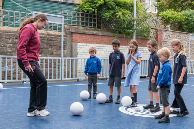 A brand new sports pitch has been built at South Morningside Primary School free of charge after Big Hearts Community Trust won a prestigious award.