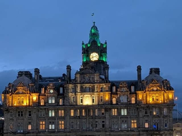 Balmoral Hotel will be among one of the Edinburgh landmarks illuminated in green on Thursday