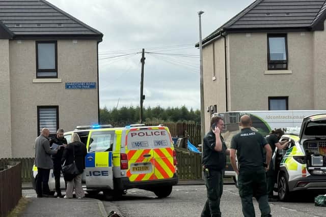 Emergency services at the scene in Armadale on the morning of Saturday, September 12.