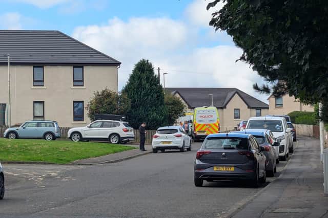 Police were still at the scene in Armadale on Sunday morning.